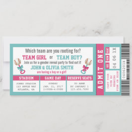 Convites Sexo de Bilhete Esportivo Revela Convite, Baseball