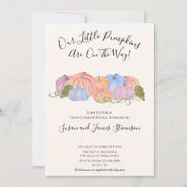 Convites Sexo Gêmeo de Queda Revela Pequeno Tema da Abóbora