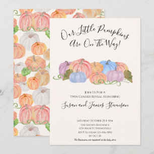 Convites Sexo Gêmeo de Queda Revela Pequeno Tema da Abóbora