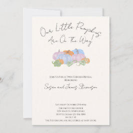 Convites Sexo Gêmeo de Queda Revela Pequeno Tema da Abóbora