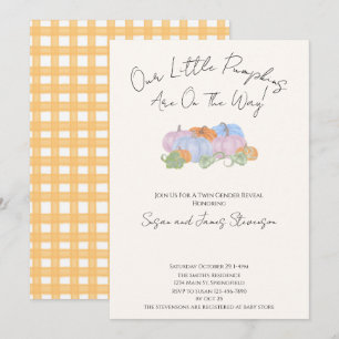 Convites Sexo Gêmeo de Queda Revela Pequeno Tema da Abóbora