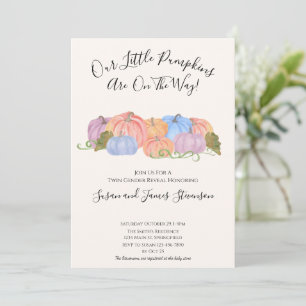 Convites Sexo Gêmeo de Queda Revela Pequeno Tema da Abóbora