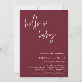 Convites Sexo minimalista Boho neutro Chá de fraldas I