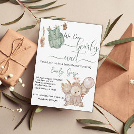 Convites Sexo neutro Podemos adiar o Chá de fraldas de espe