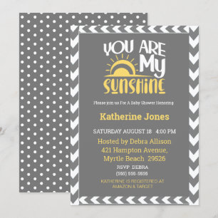 Convites Sexo Neutro Você É Meu Chá de fraldas De Sol 