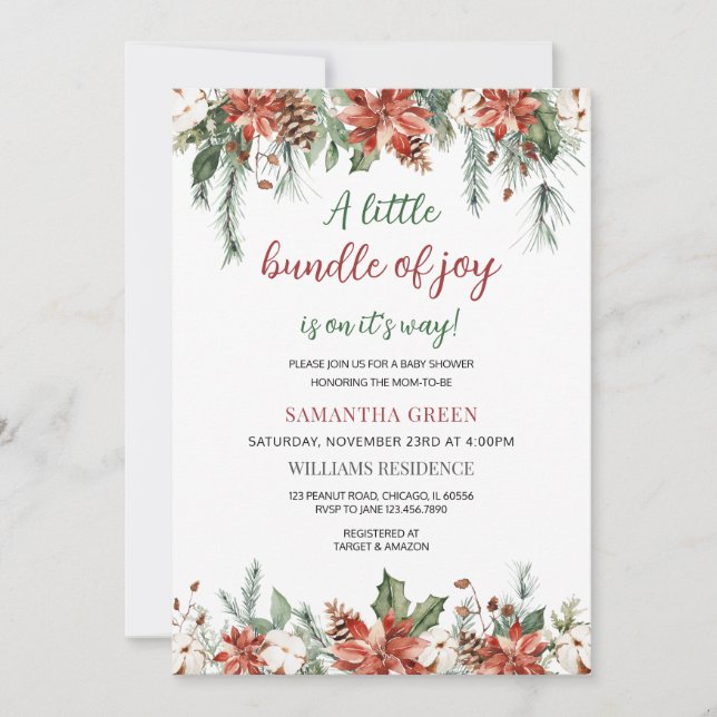 Convites Sexo - Pequeno Pacote de Alegria Neutro (Frente)