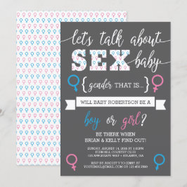 Convites Sexo Revele Convite, Vamos Conversa Sobre Sexo