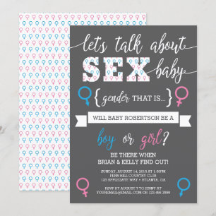 Convites Sexo Revele Convite, Vamos Conversa Sobre Sexo