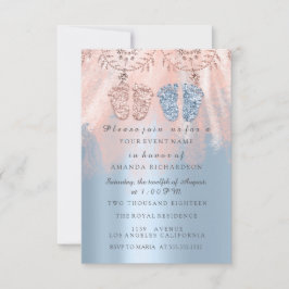 Convites Sexo Revival Feet Silver Girl Boy Royal Gêmeas 1