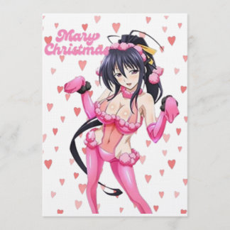 Convites Sexy Santa Marry Cristmas Pink Heart Anime Diva