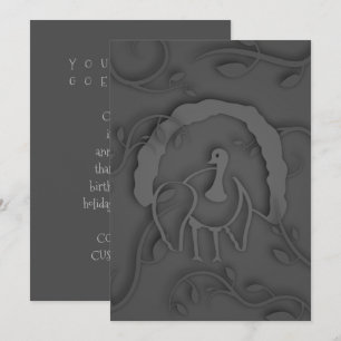 Convites Shadow Turkey Noir