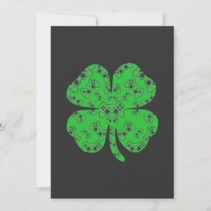 Convites Shamrock do Controlador de Jogo de Vídeo do Dia de