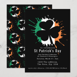 Convites Shamrocks Irlandeses De Dia de São Patrício E Shen