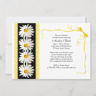 Convites Shasta Daisy Wedding Chá de panela