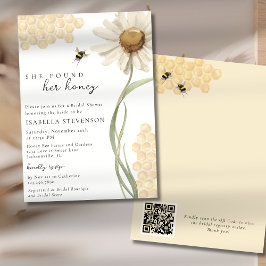 Convites She Found Her Honey Bee Bridal Shower QR Code