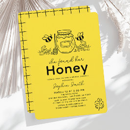 Convites She found her Honey Hand-drawn Bridal Shower