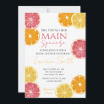 Convites She Found Her Main Squeeze! Vibrant Citrus Bridal<br><div class="desc">Celebrate the bride-to-be with an invitation that is as sweet and refreshing as she is. This citrus-themed design is perfect for a sunny outdoor shower, a garden party, or a zesty brunch. Key Benefits Playful & Trendy Theme: The "Main Squeeze" theme is a popular, modern choice that guests will love....</div>