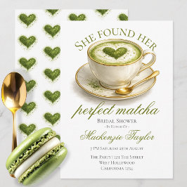 Convites She Found Her Perfect Matcha Bridal Shower 
