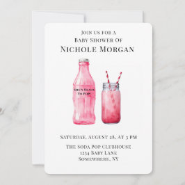 Convites She’s Ready To Pop Girl Baby Shower