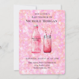 Convites She’s Ready To Pop Girl Baby Shower