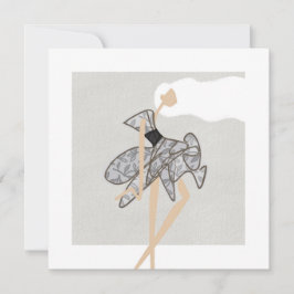 Convites Sheer Motion Muse Glam Fashion Art Card