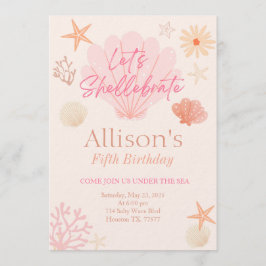 Convites Shell Birthday Invitation 