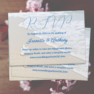 Convites Shell em Placas Online de Resposta de Casamento de
