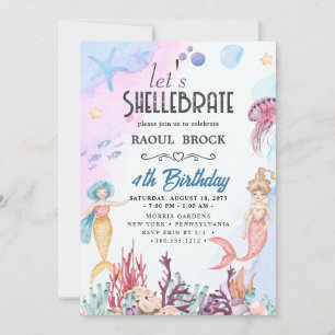 Convites Shellebrate Birthday