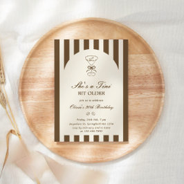 Convites She's A Tini Bit Older Coffee Martini Birthday