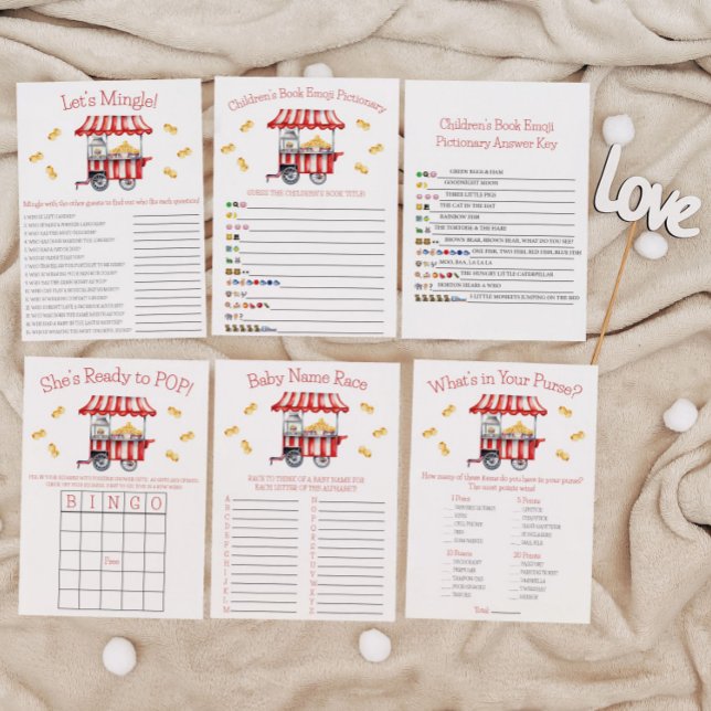 Convites She's Ready to POP!  Baby Shower Game  (Criador carregado)