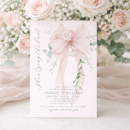 Convites She's tying the know Whimsical Bow bridal shower