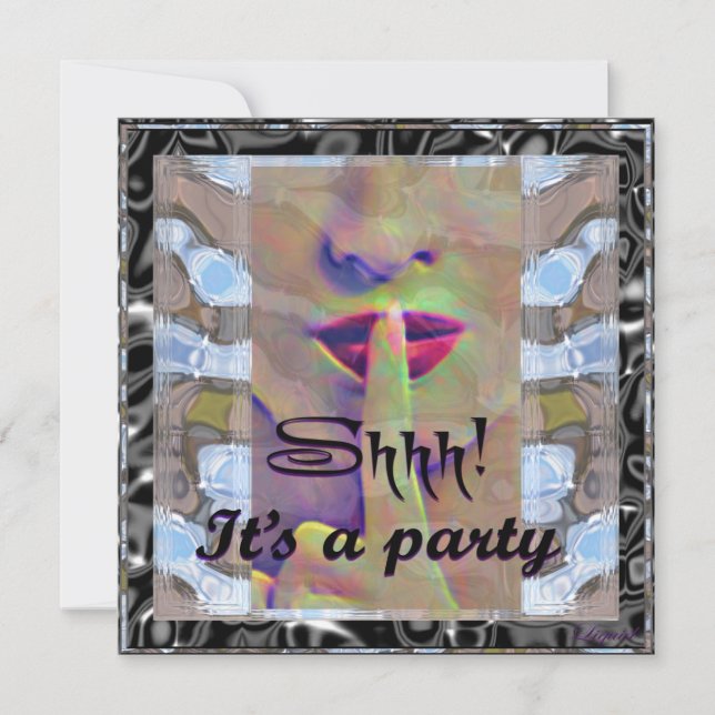 Convites Shh! É um partido convida (Frente)