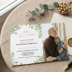 Convites Shhh É uma surpresa de 50º Aniversário de Casament