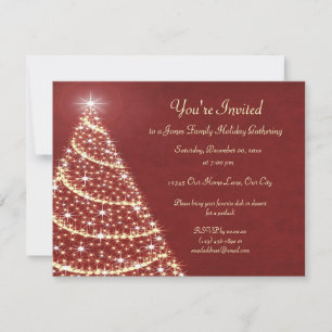Convites Shimmer da Árvore de Natal