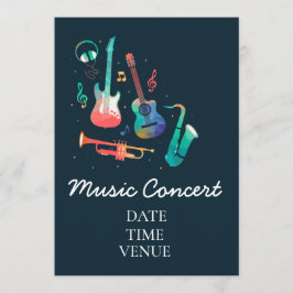 Convites Show de música para crianças ou estudantes