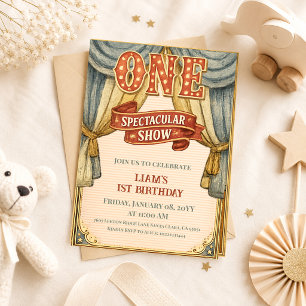 Convites Show Espetacular do Circo Vintage One - Primeiro A