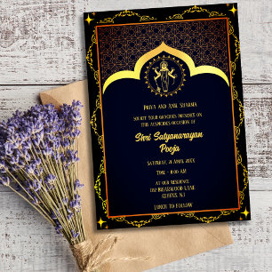 Convites Shri Satyanarayan Pooja Hindu