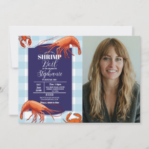 Convites Shrimp Boil Festa de aniversário Safood Crab Foto