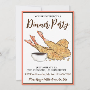 Convites Shrimp Prawn Ebi Tempura Cuisine Comida Japonesa