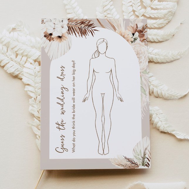 Convites SIERRA Boho Adivinha O Jogo Do Chá de panela De Ve (Criador carregado)