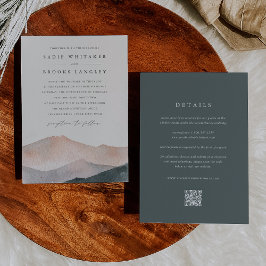 Convites Sierra Dusk | Casamento ao pôr do sol nas montanha