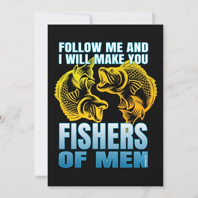 Convites siga-me e eu farei de vocês pescadores de homens (Frente)