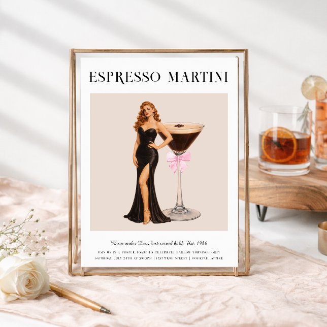 Convites Signature Cocktail | Leo Zodiac Birthday (Criador carregado)