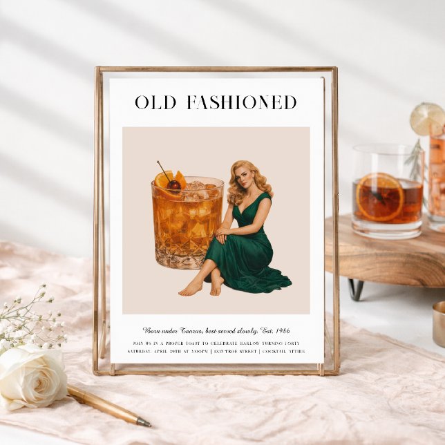 Convites Signature Cocktail | Taurus Zodiac Birthday (Criador carregado)