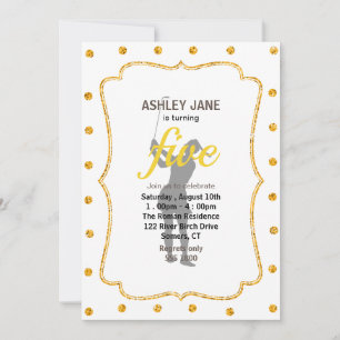 Convites Silhueta de uma mulher jogando golfe