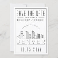Silhueta Estilizada do Casamento de Denver - Salve