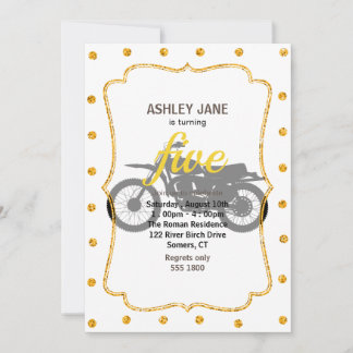 Convites Silhueta preta de bicicleta - Escolher cor de fund