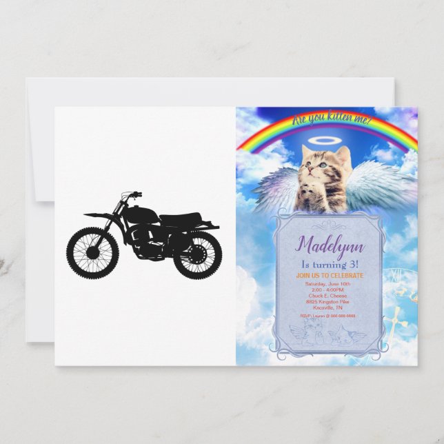 Convites Silhueta preta de bicicleta - Escolher cor de fund (Frente)