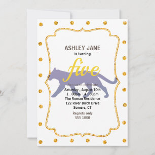 Convites Silhueta púrpura do pântano - Escolher cor de fu