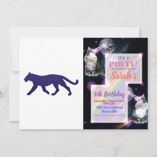 Convites Silhueta púrpura do pântano - Escolher cor de fu